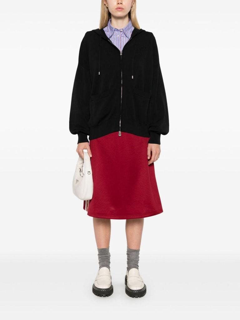 PINKO TIRAGE HOODIE CARDIGAN RASATO