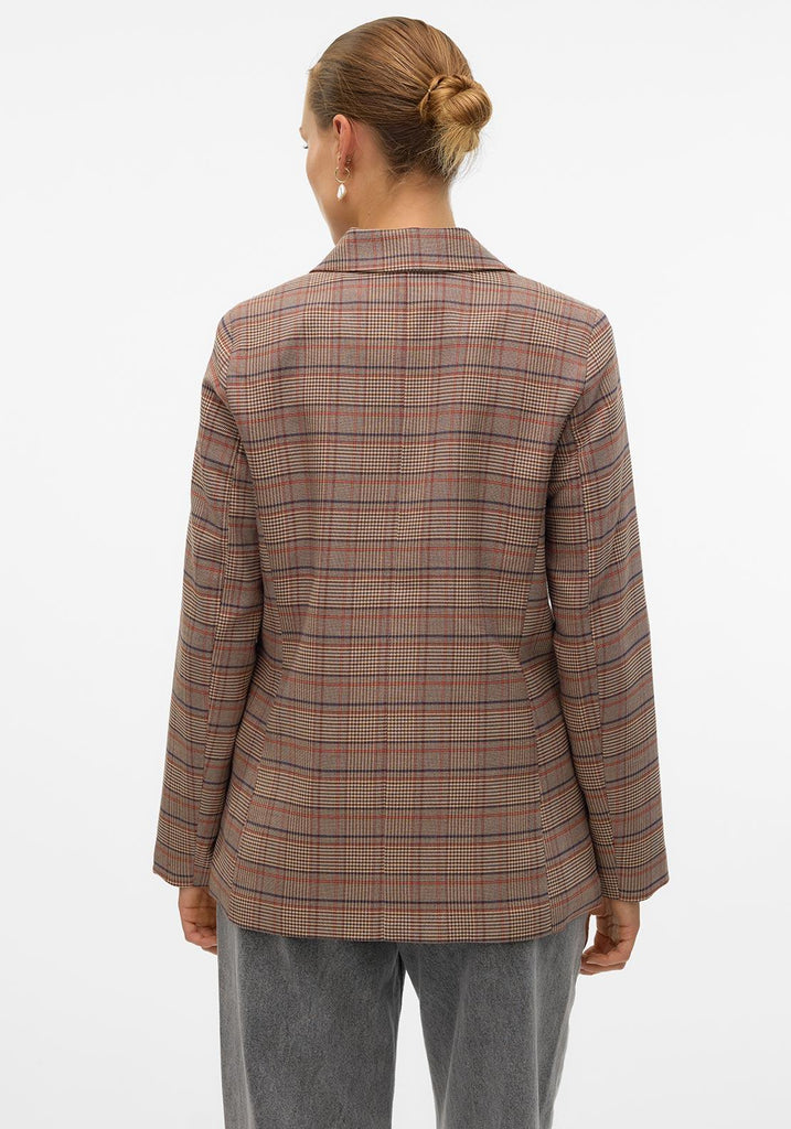 VERO MODA VMELLIE LS LOOSE CHECK BLAZER