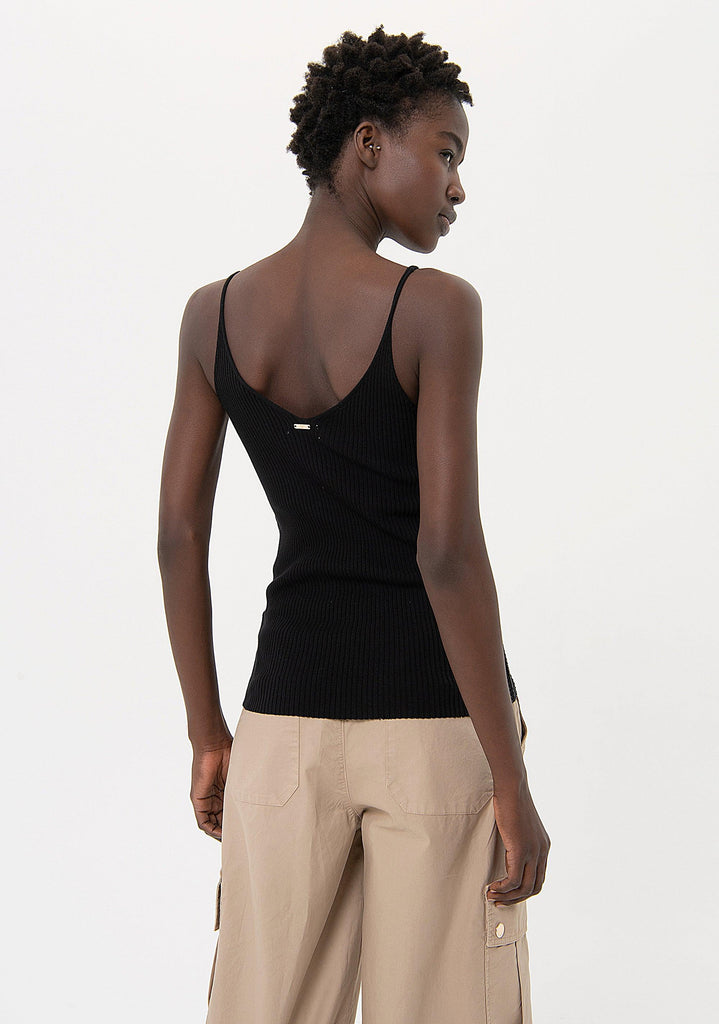 FRACOMINA TANK TOP BLACK
