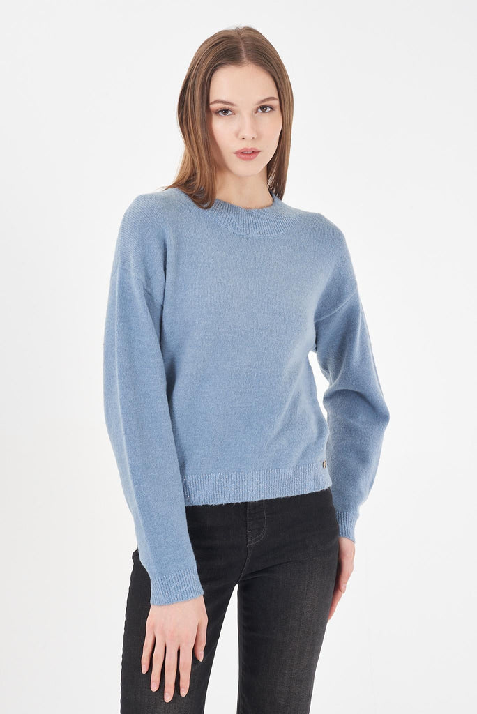 YES ZEE MAGLIA DONNA LUPETTO CROPPED