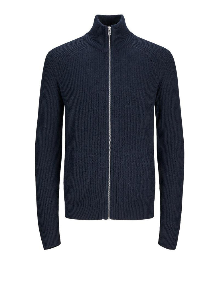 JACK AND JONES JJPANNEL KNIT ZIP CARDIGAN AW24