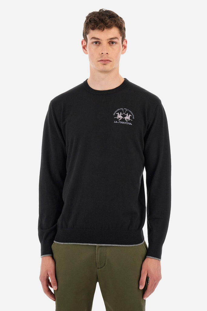 LA MARTINA MAN SWEATER CREW NECK LAMBSCOT