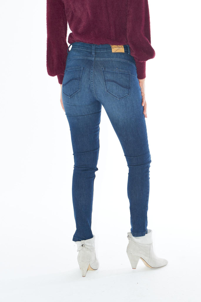 YES ZEE JEANS DONNA TIPO 5 TASCHE, PUSH UP