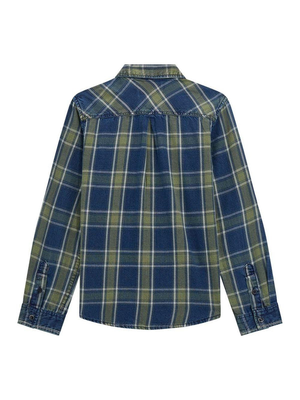 GUESS INDIGO TWILL ADJ. LS SHIRT