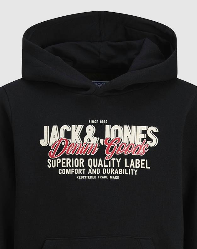 JACK JONES KIDS JJELOGO SWEAT HOOD 2 COL 25/26 NOOS JNR