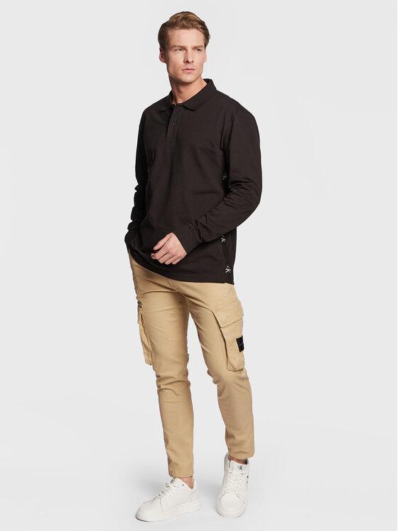 CALVIN KLEIN JEANS LOGO JACQUARD LS POL