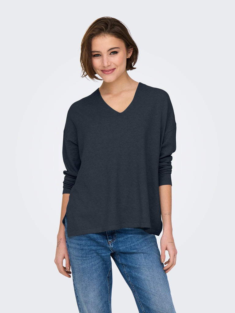 ONLY ONLAMALIO LIFE LS V-NECK KNT
