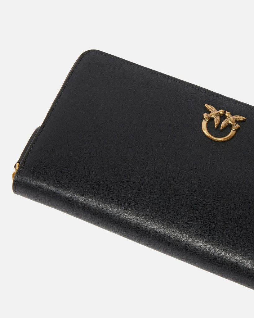 PINKO RYDER ZIP AROUND VITELLO SETA