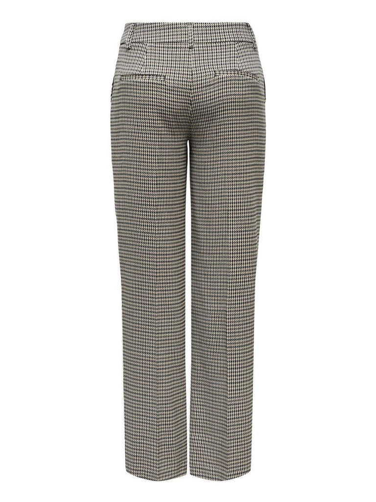 ONLY ONLLETTIE MW STR CHECK PANT TLR