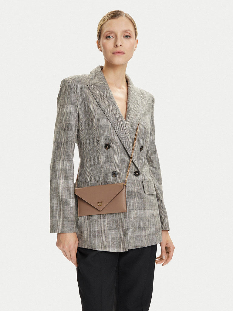 PINKO FLAT PURSE MINI VITELLO SETA