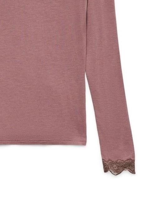 VERO MODA VMROSA LS HIGHNECK TOP GA JRS NOOS