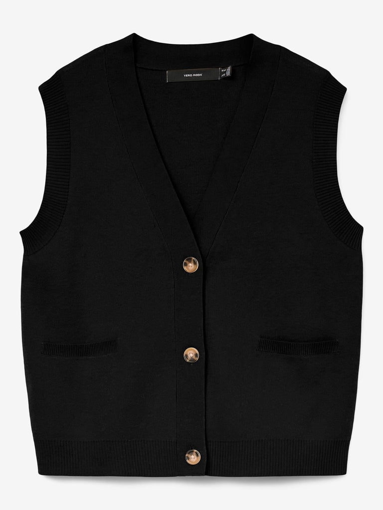 VERO MODA VMSABA SL V-NECK BUTTON VEST