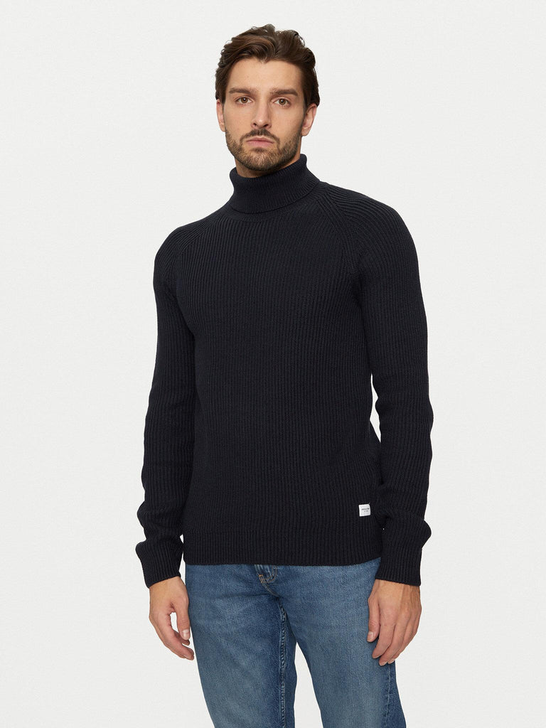 JACK AND JONES JJPANNEL KNIT ROLL NECK AW24