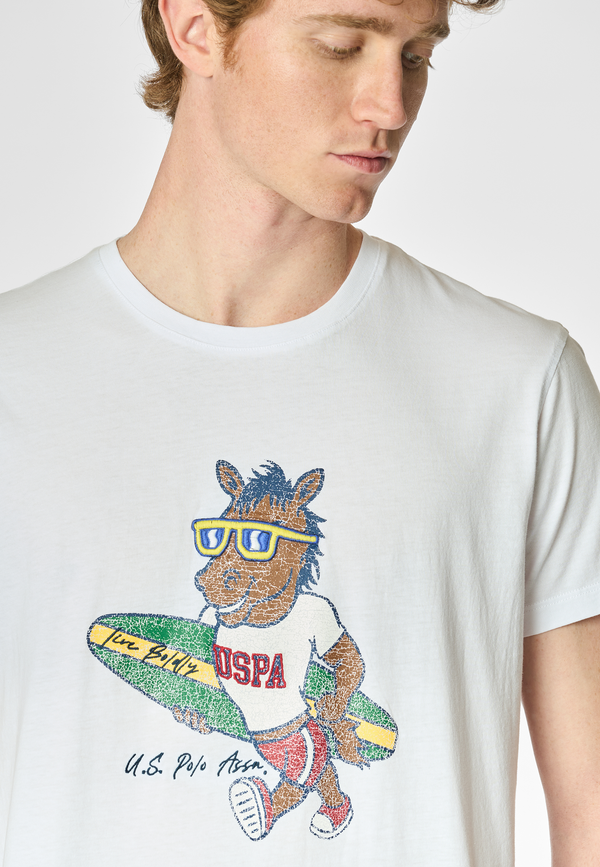 U.S. POLO ASSN HORS -T-SHIRT SS  WITH MASCOTTE PRINT