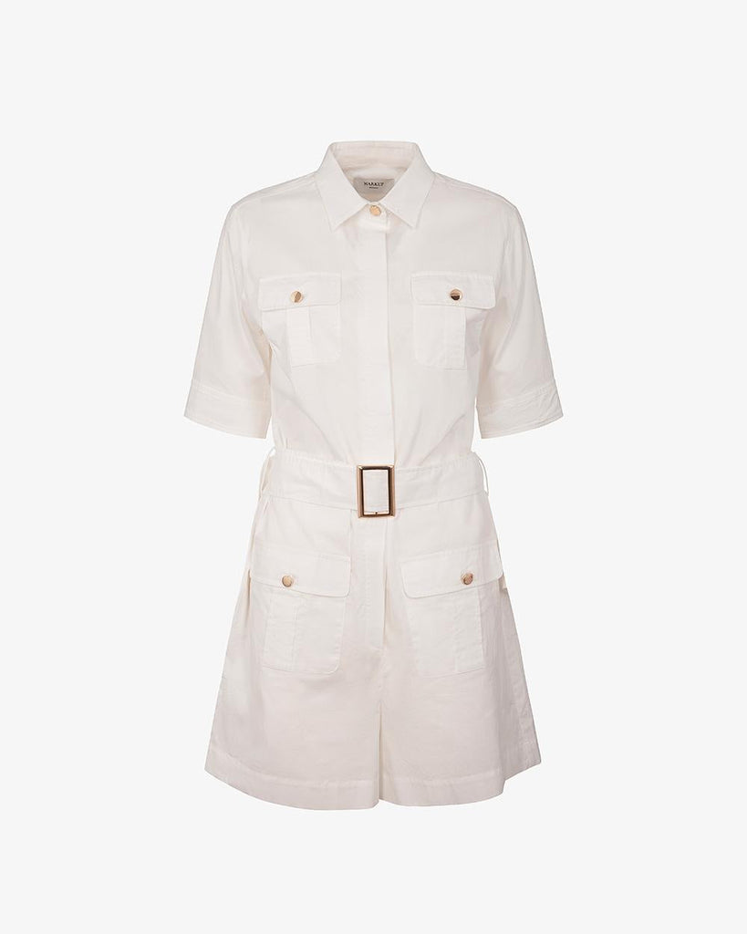 MARKUP TUTA CORTA CON CINTURA IN POPE