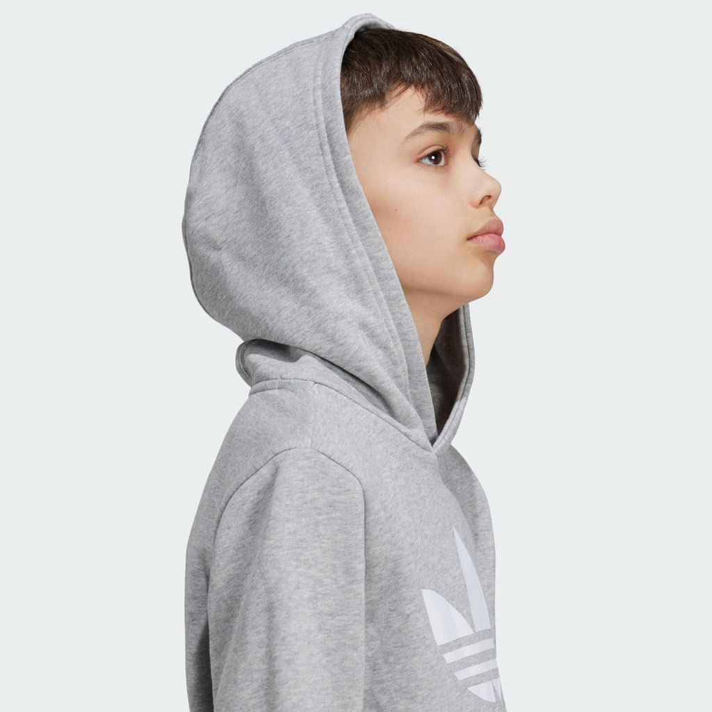ADIDAS ORIGINALS TREFOIL HOODIE      MGREYH