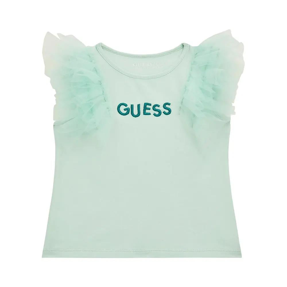 GUESS SS T-SHIRT W/MESH