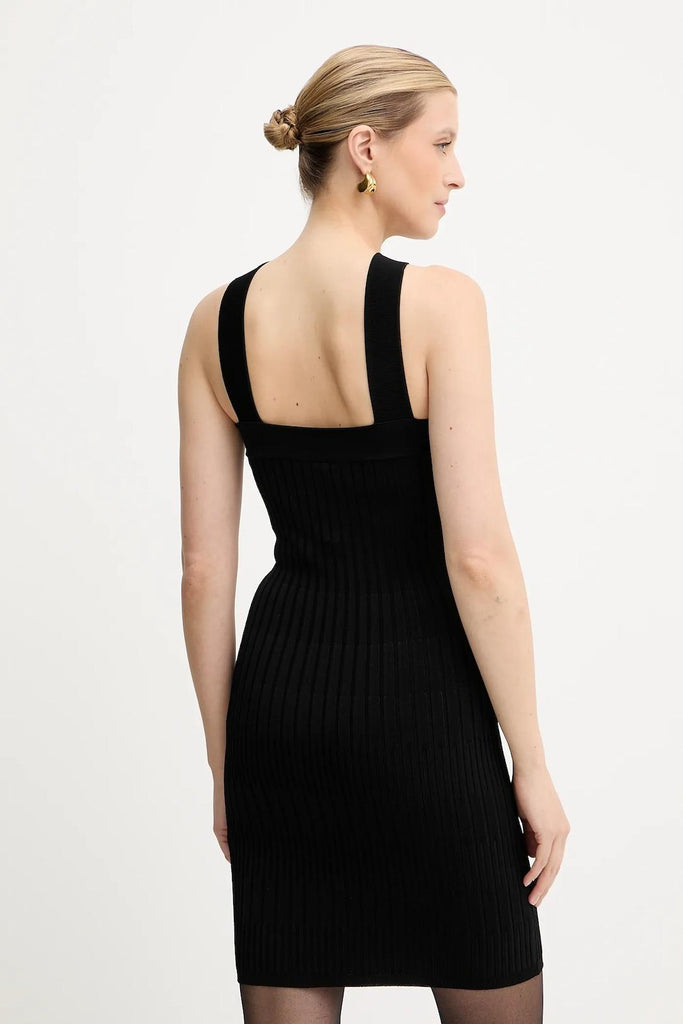 GUESS MARCIANO JANET RIBBED HN DRESS SWTR