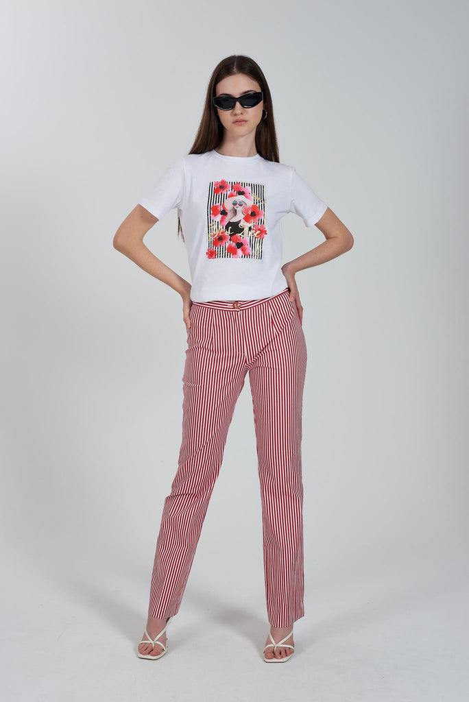YES ZEE T-SHIRT DONNA CORTA, GIROCOLLO, M/C