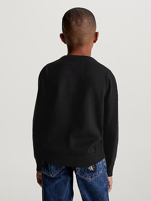 CALVIN KLEIN JEANS INST. GRID GRAPHIC SWEATER