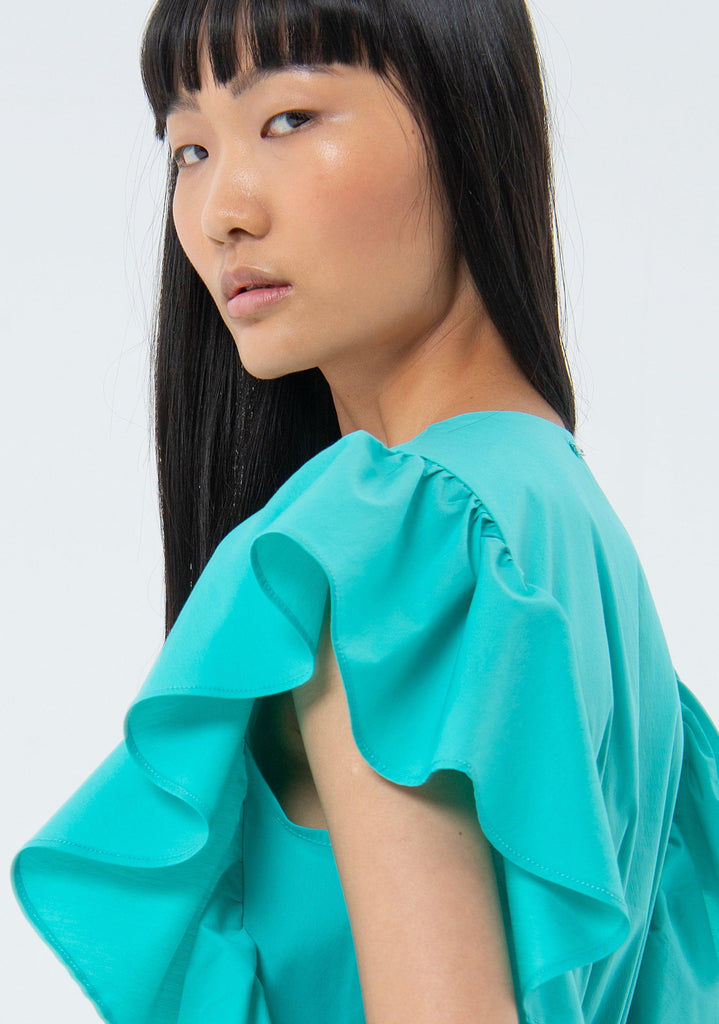 FRACOMINA MINI DRESS TURQUOISE