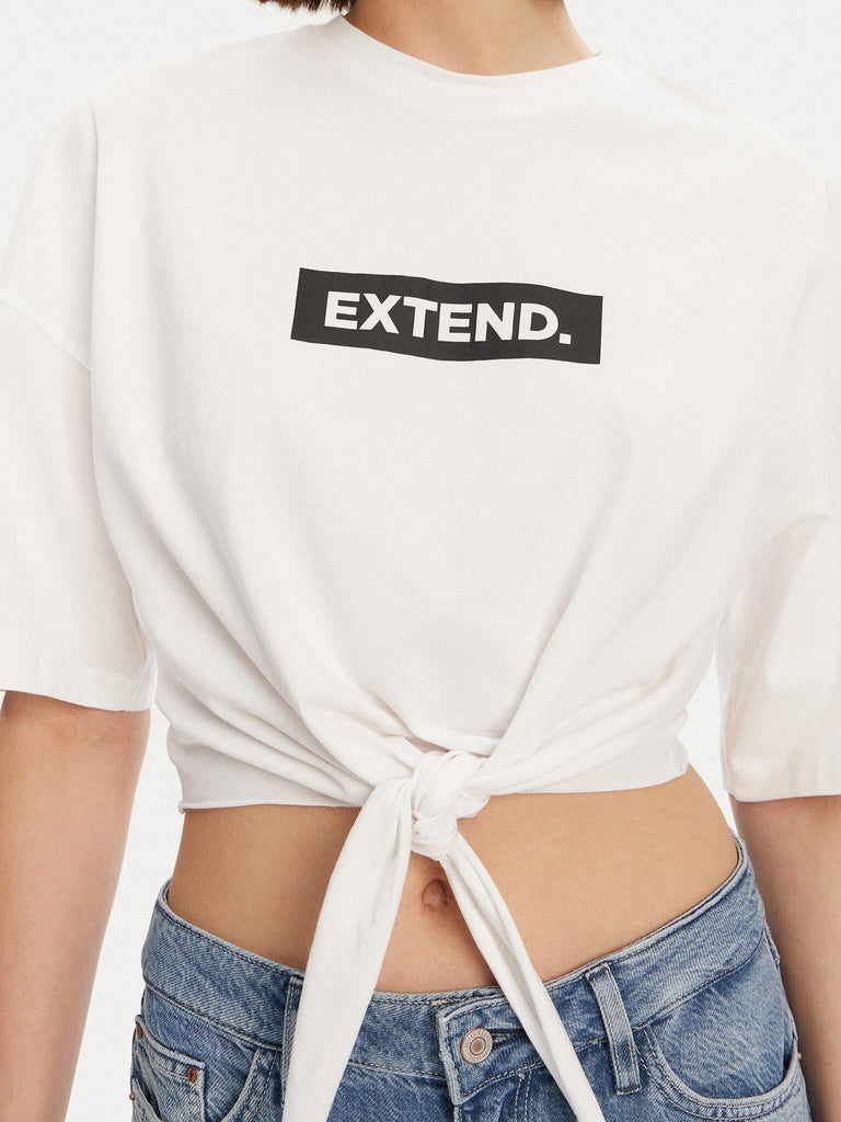 ONLY ONLSERENA LIFE S/S O-NECK KNOT TOP XTJRS