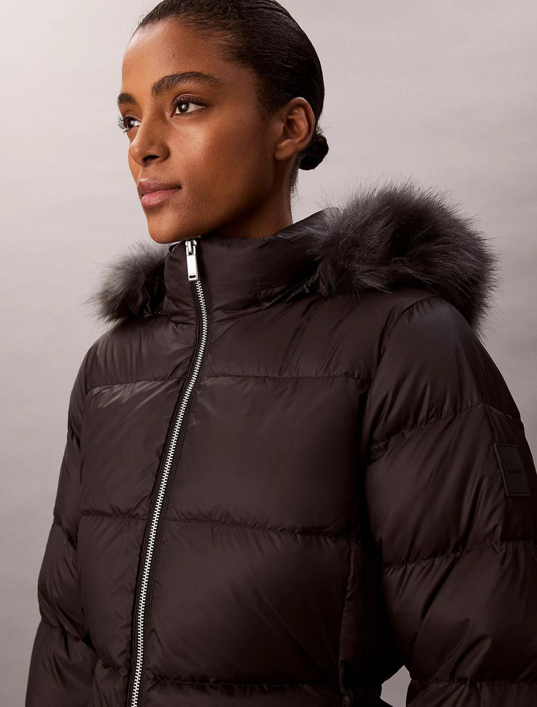 CALVIN KLEIN LONG DOWN JACKET WIT