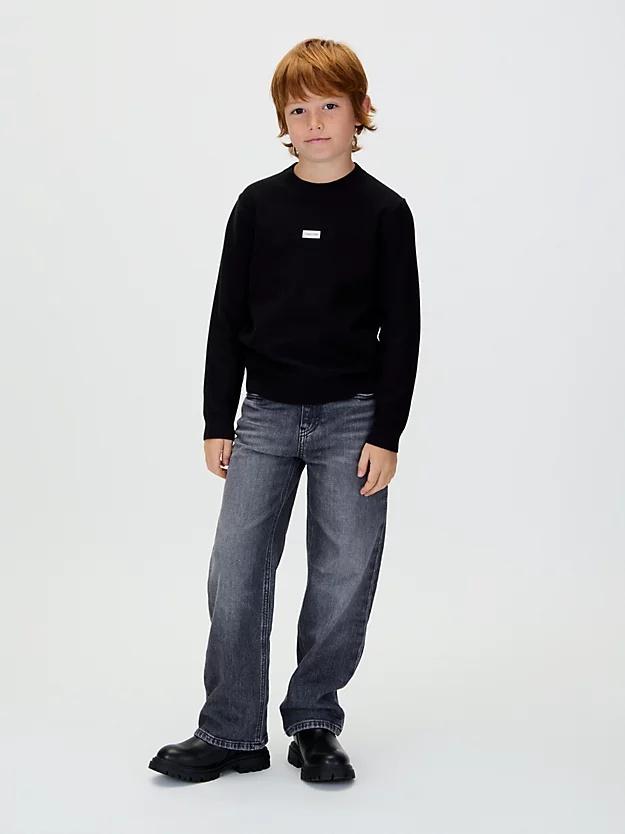 CALVIN KLEIN LOGO LABEL SWEATER