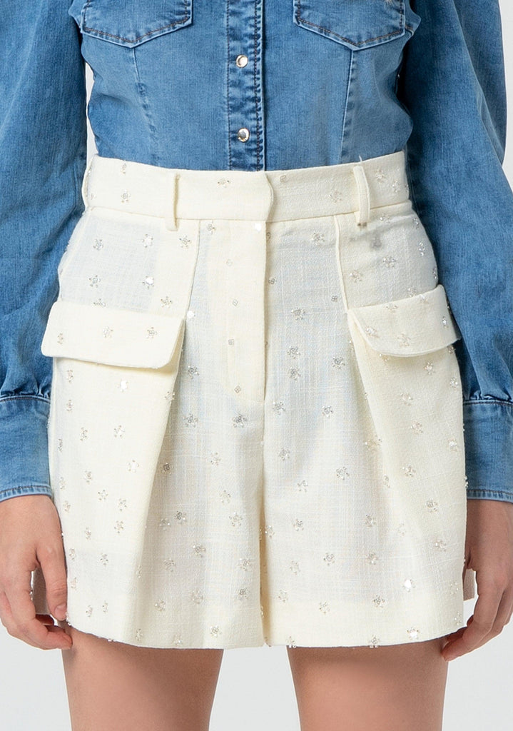 FRACOMINA BERMUDA SHORTS PANT CREAM