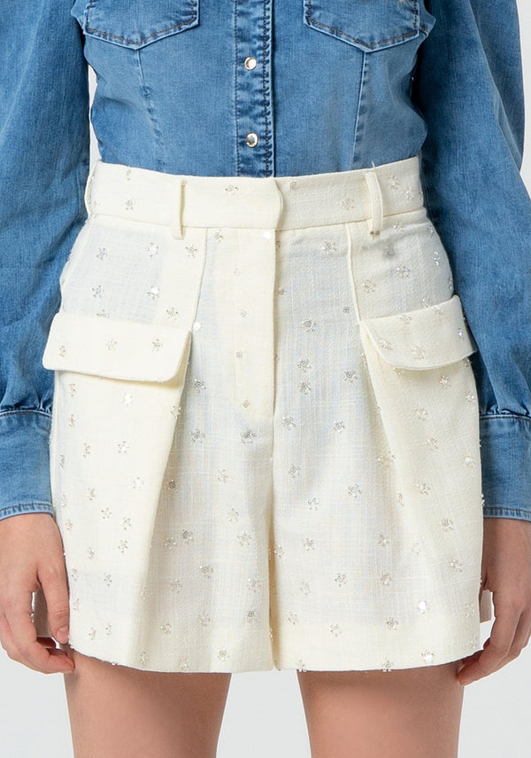FRACOMINA BERMUDA SHORTS PANT CREAM