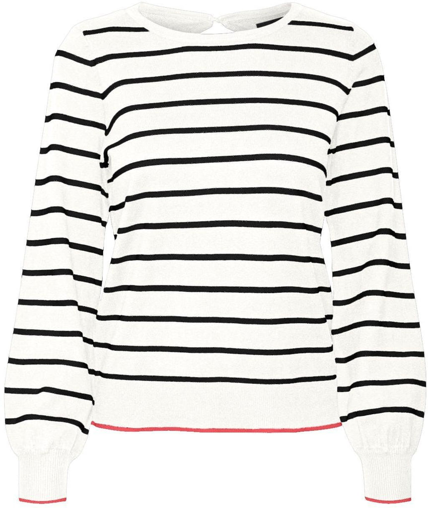 VERO MODA VMALMA LS O-NCK BUTTON BACK PULLOVER BOO