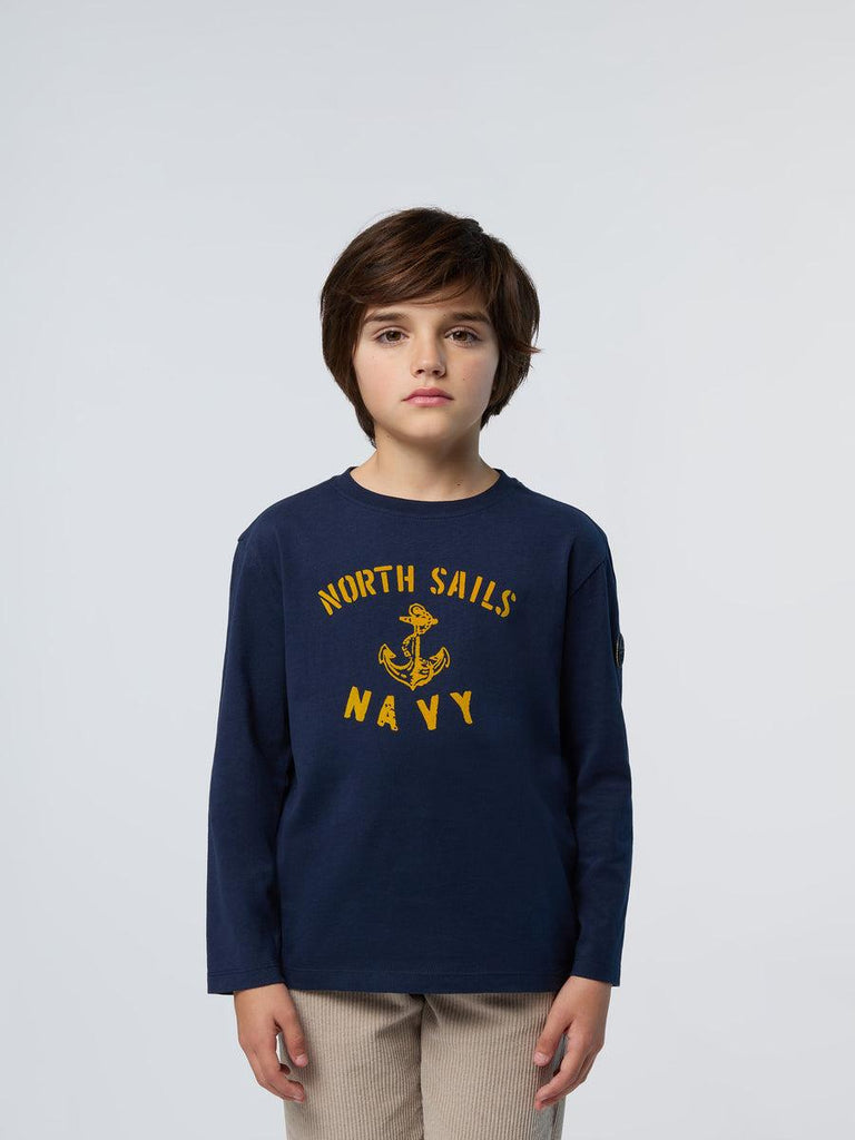 NORTH SAILS T SHIRT LONG SLEEVE W/GRAPHIC