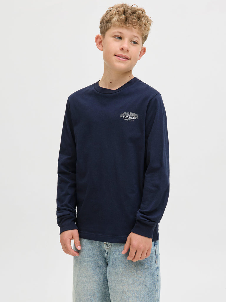 JACK JONES KIDS JJMAKOTO TEE LS CREW NECK JNR