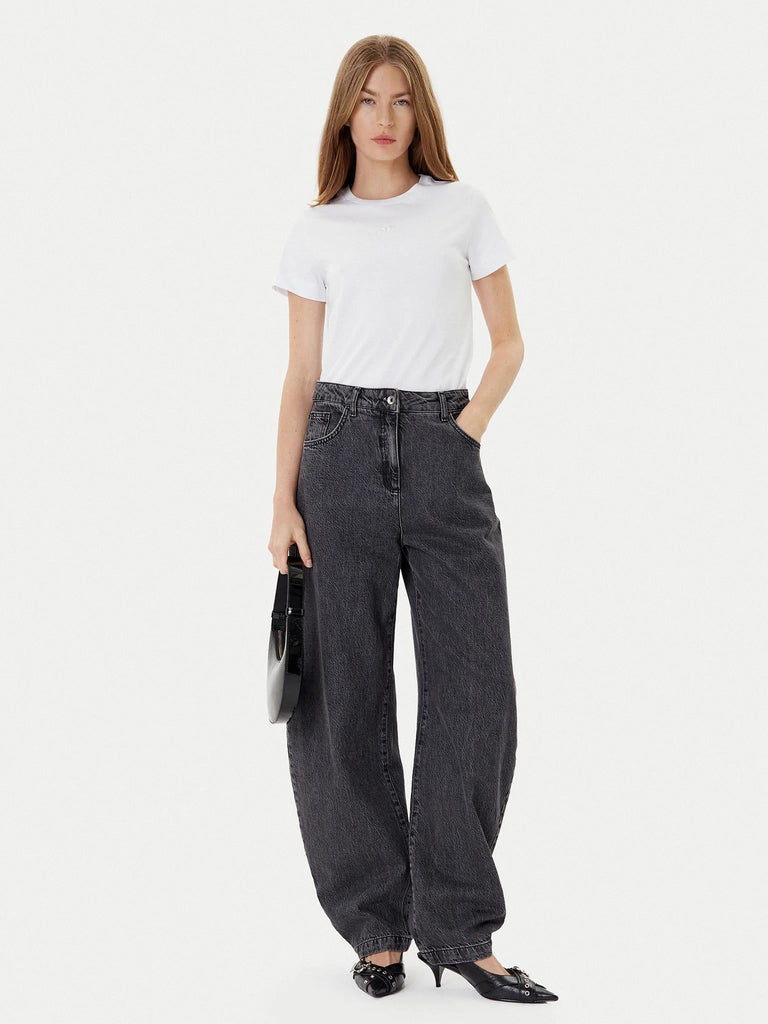 PINKO BUSSOLOTTO T-SHIRT JERSEY PATC