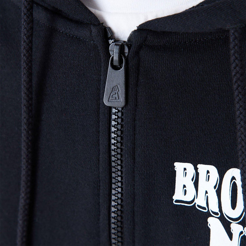 NEW ERA NBA SCRIPT FZ HOODY BRONET  BLKWHI