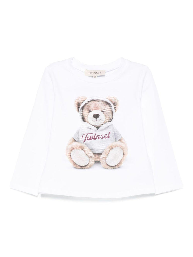 TWINSET T-SHIRT IN JERSEY M/L CON STAMPA