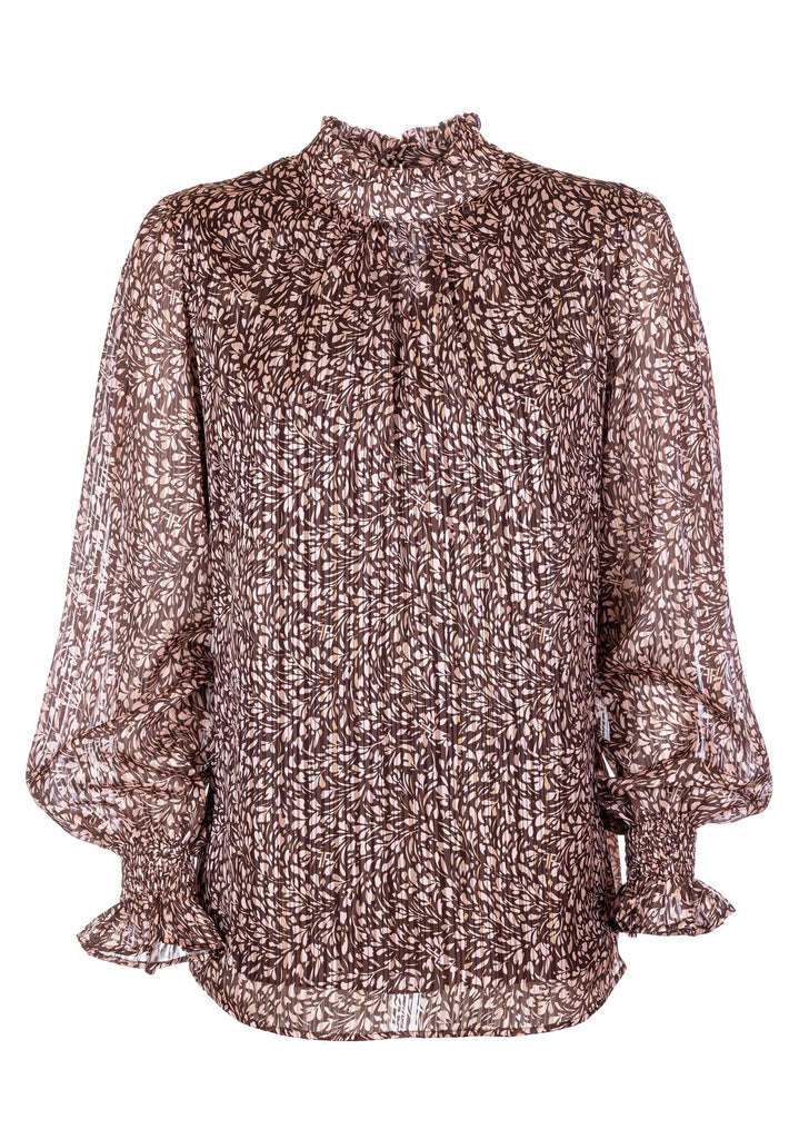 FRACOMINA CAMISOLE PRINT BROWNPOWDER