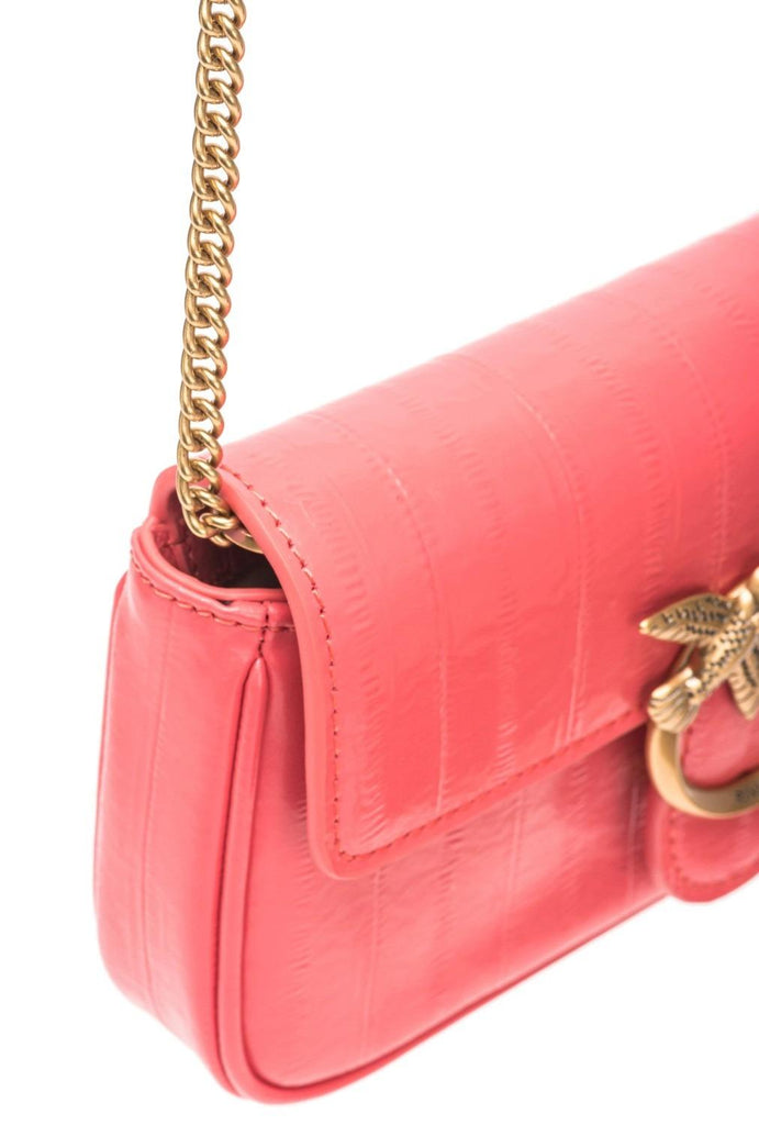 PINKO LOVE ONE POCKET C PELLE VERNIC