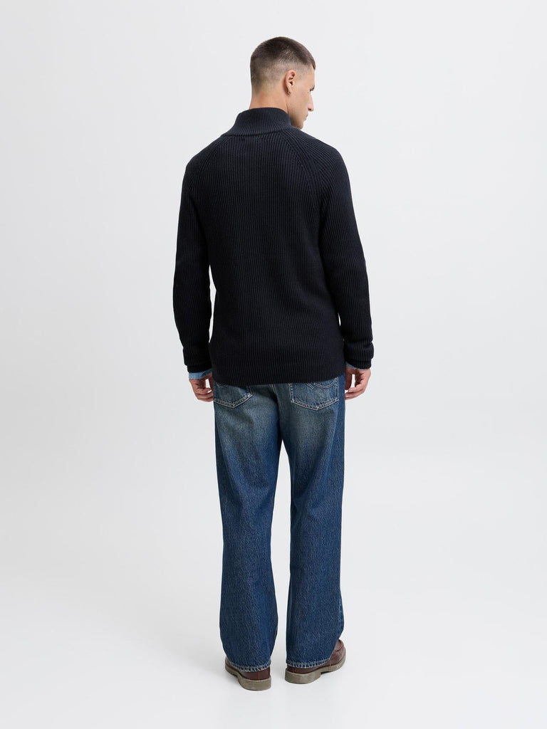 JACK AND JONES JJPANNEL KNIT ZIP CARDIGAN AW25