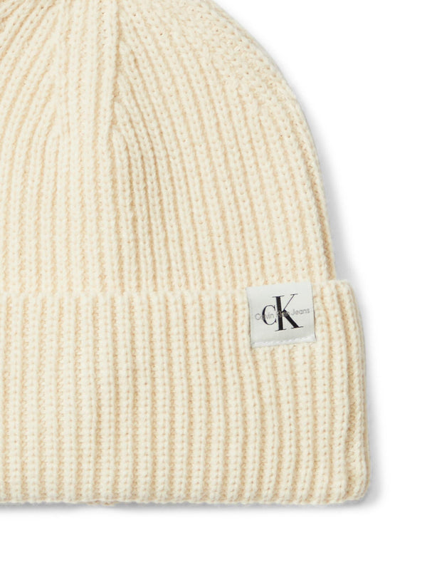CALVIN KLEIN JEANS MONOGRAM RIB BEANIE