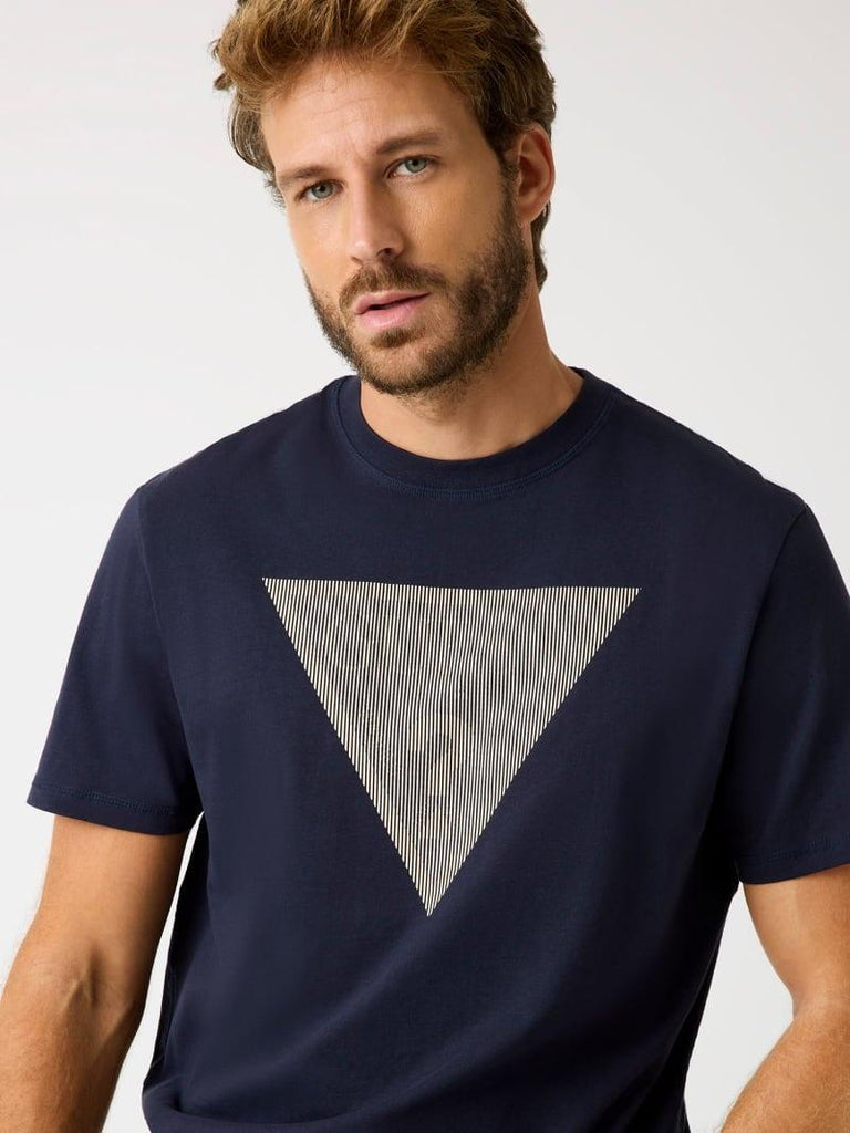 GUESS CN SS TRIANGLE LOGO TEE