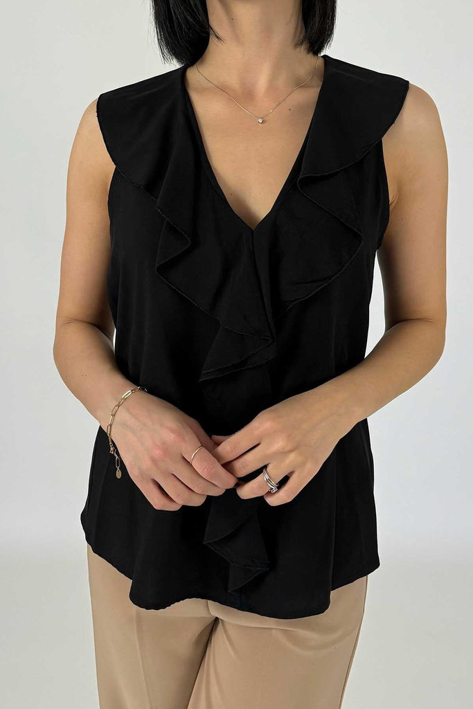 MARKUP BLUSA IN VISCOSA CON ROUGE