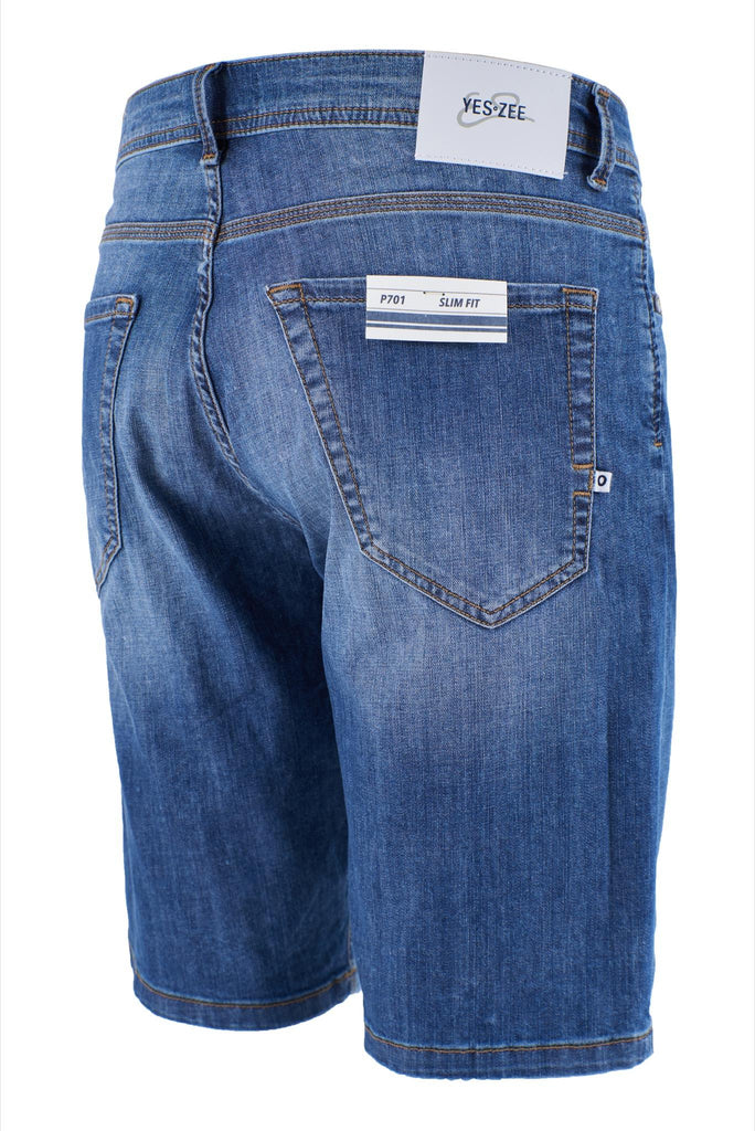 YES ZEE BERMUDA JEANS UOMO 5 TASCHE, SLIM