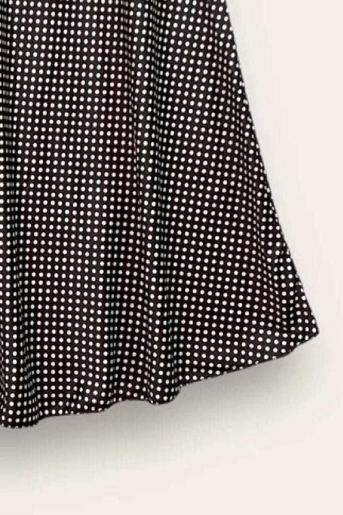 LOVEme Gonna midi a pois con elastico in vita