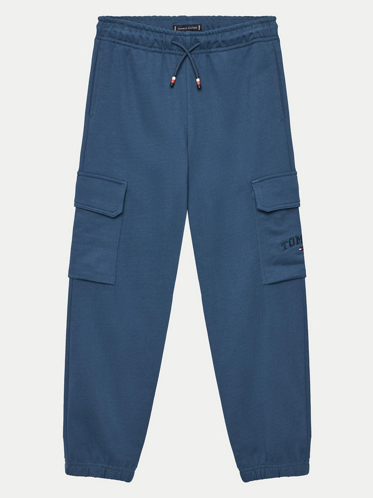 TOMMY HILFIGER VARSITY EMBR CARGO SWEATPANTS