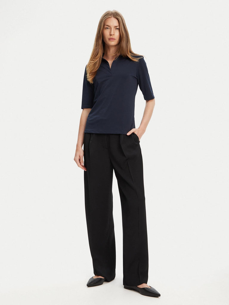 CALVIN KLEIN HS CREPE JERSEY POLO