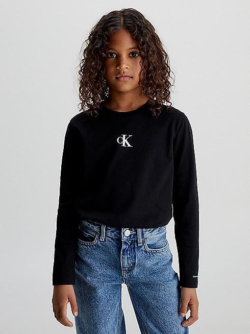 CALVIN KLEIN JEANS CK LOGO LS T-SHIRT
