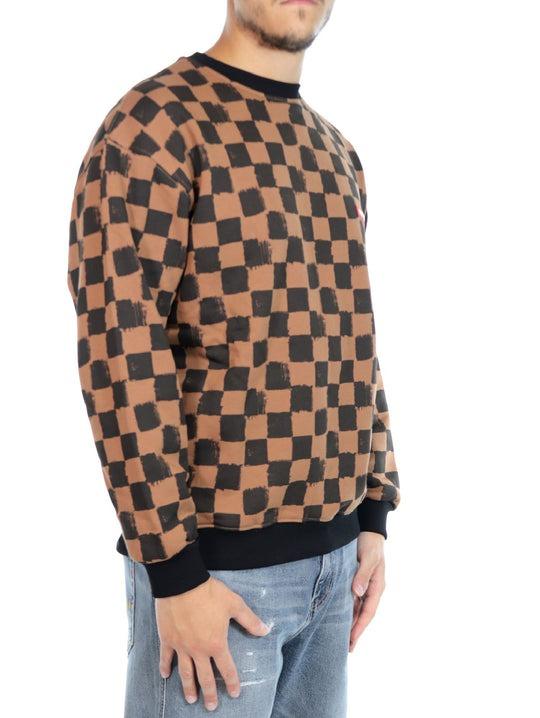 SPRAYGROUND BROWN SIP VANQUISH CREW