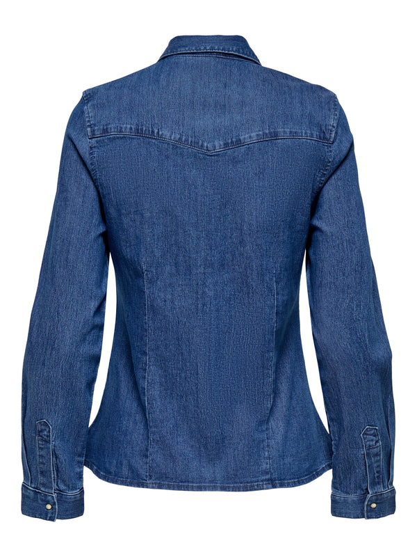 ONLY ONLSASIA L/S RHINESTONE DNM SHIRT AKM