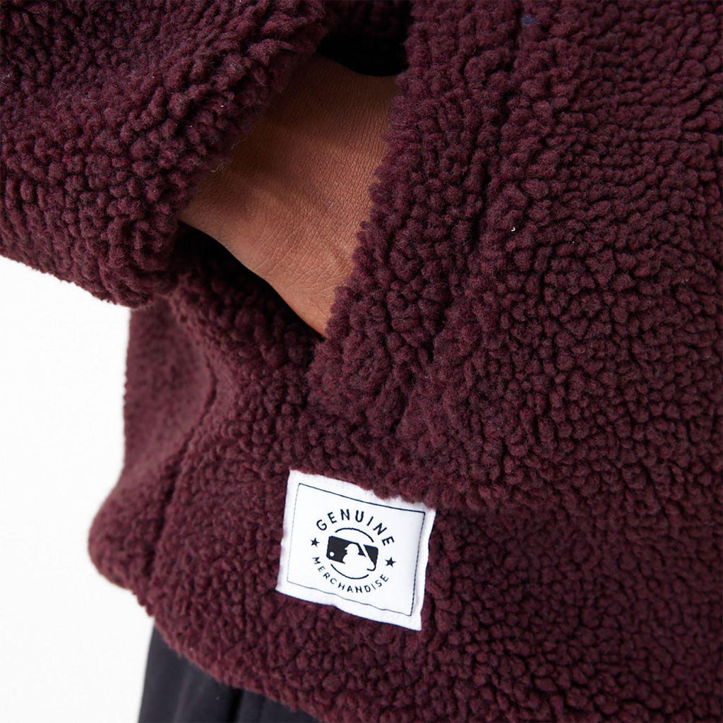 NEW ERA MLB SHERPA JACKET LOSDOD  MRN